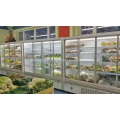 Vertical Display 4 Glass Door Cabinet Refrigerator